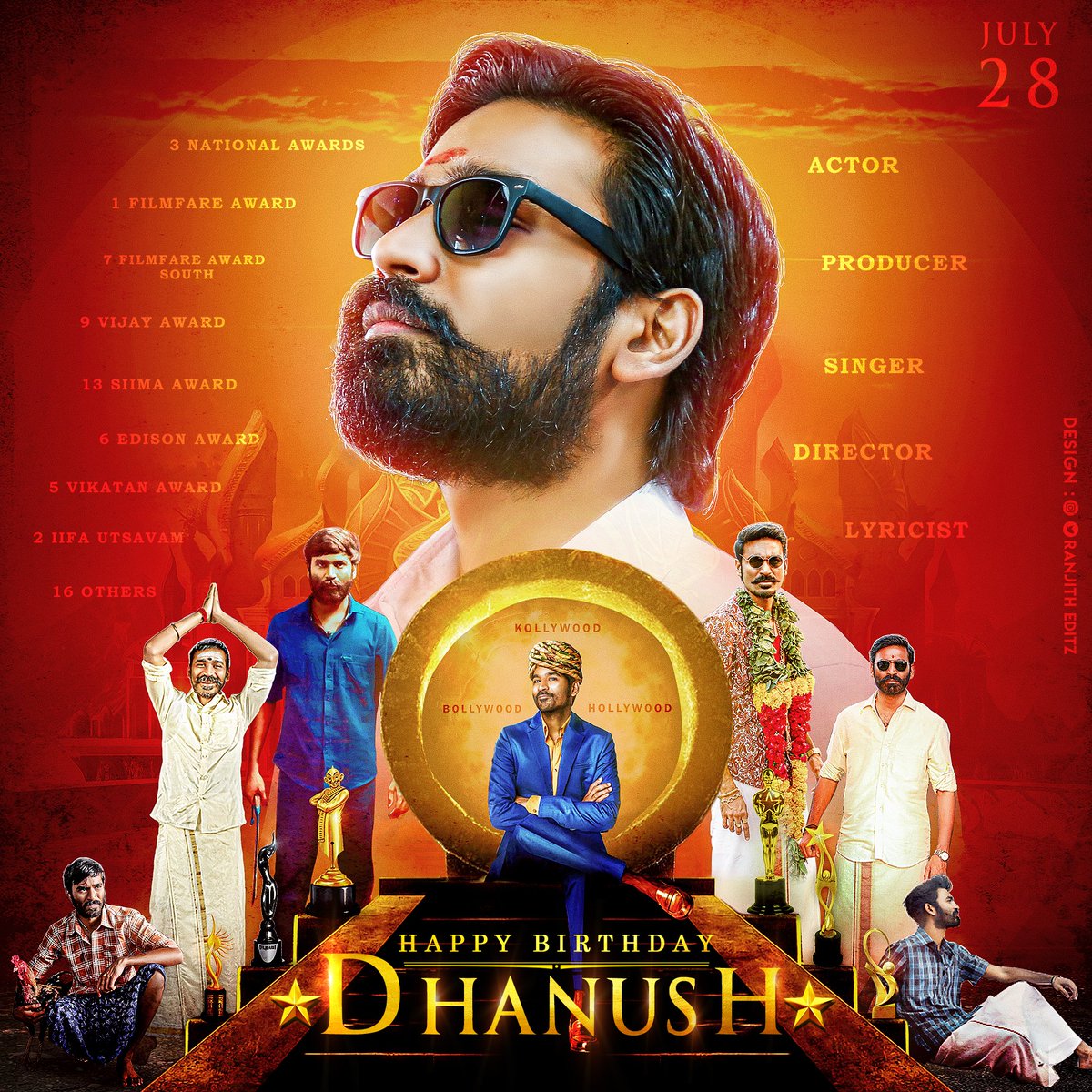 Ranjith_Offl_'s tweet photo. Here is my  Special DP design For  @dhanushkraja Sir 

Hope you all like it 🤗

#HappyBirthdayDhanush 🎉

@DirectorS_Shiva @wunderbarfilms
@B_RAJA_ #JagameThandhiram
#Karnan https://t.co/SvFhHU6wMV