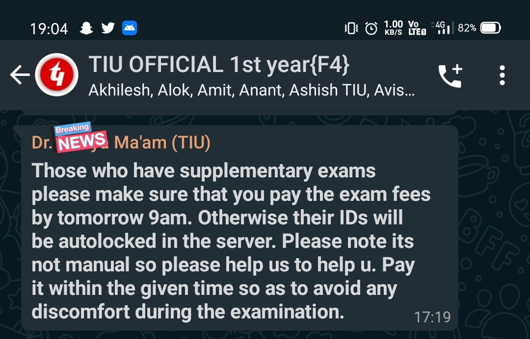 syed_sharay's tweet photo. Techno India University, West Bengal has just demanded its students to pay up their fees. And blocking their final exam portals for this. The ultimatum is given tomorrow 9AM. 
@DrRPNishank 
@mhrd_innovation 
@HRDMinistry 
@AICTE_INDIA
#bantechnoindia https://t.co/8qB707jYO9