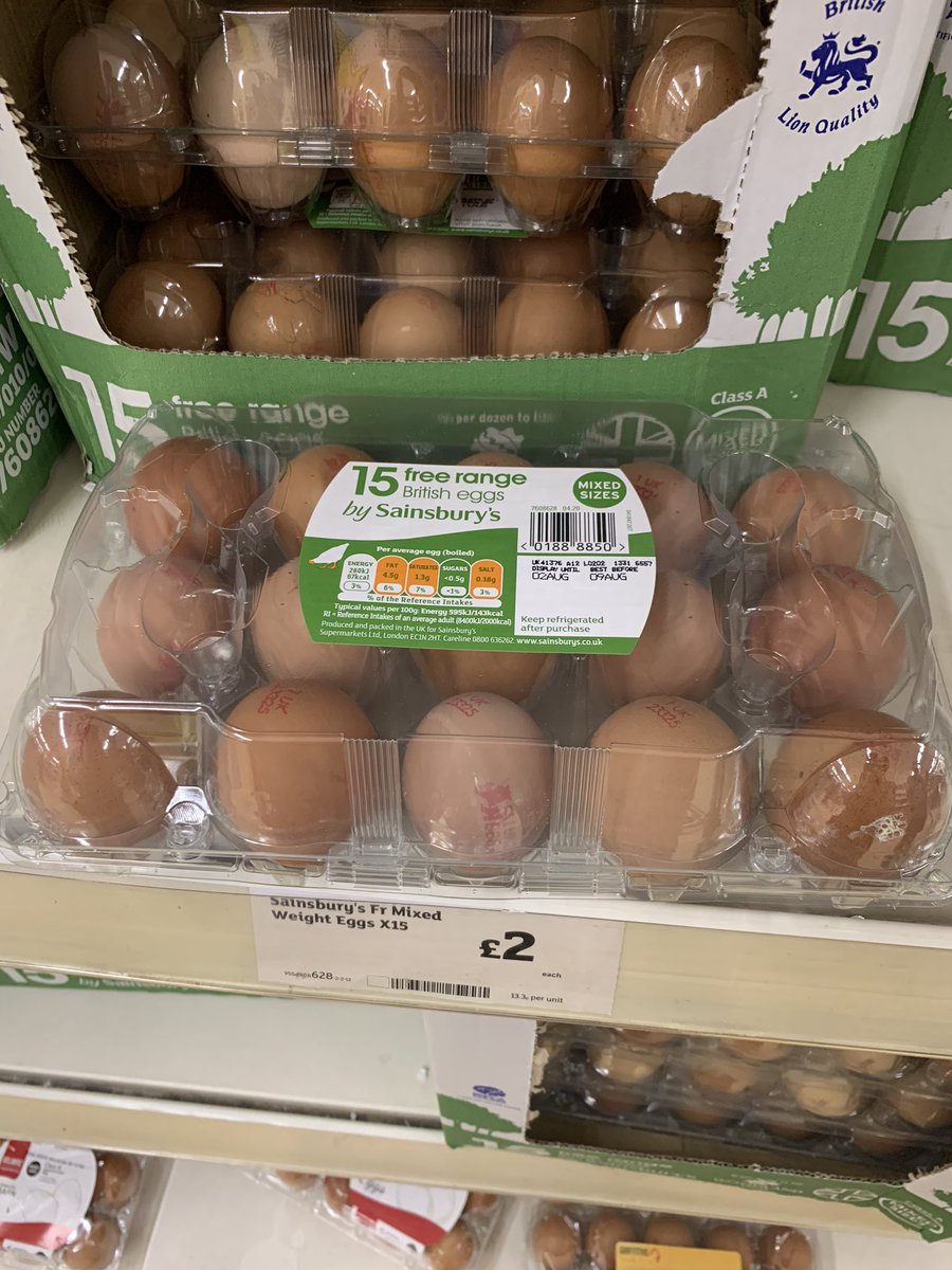 A great time to be bringing out new PLASTIC packaging for eggs <a href="/sainsburys/">Sainsbury's</a>... What was wrong with the recyclable cardboard ones? There was no info on the new plastic boxes to state what they were made from &amp; how to recycle of it 😱