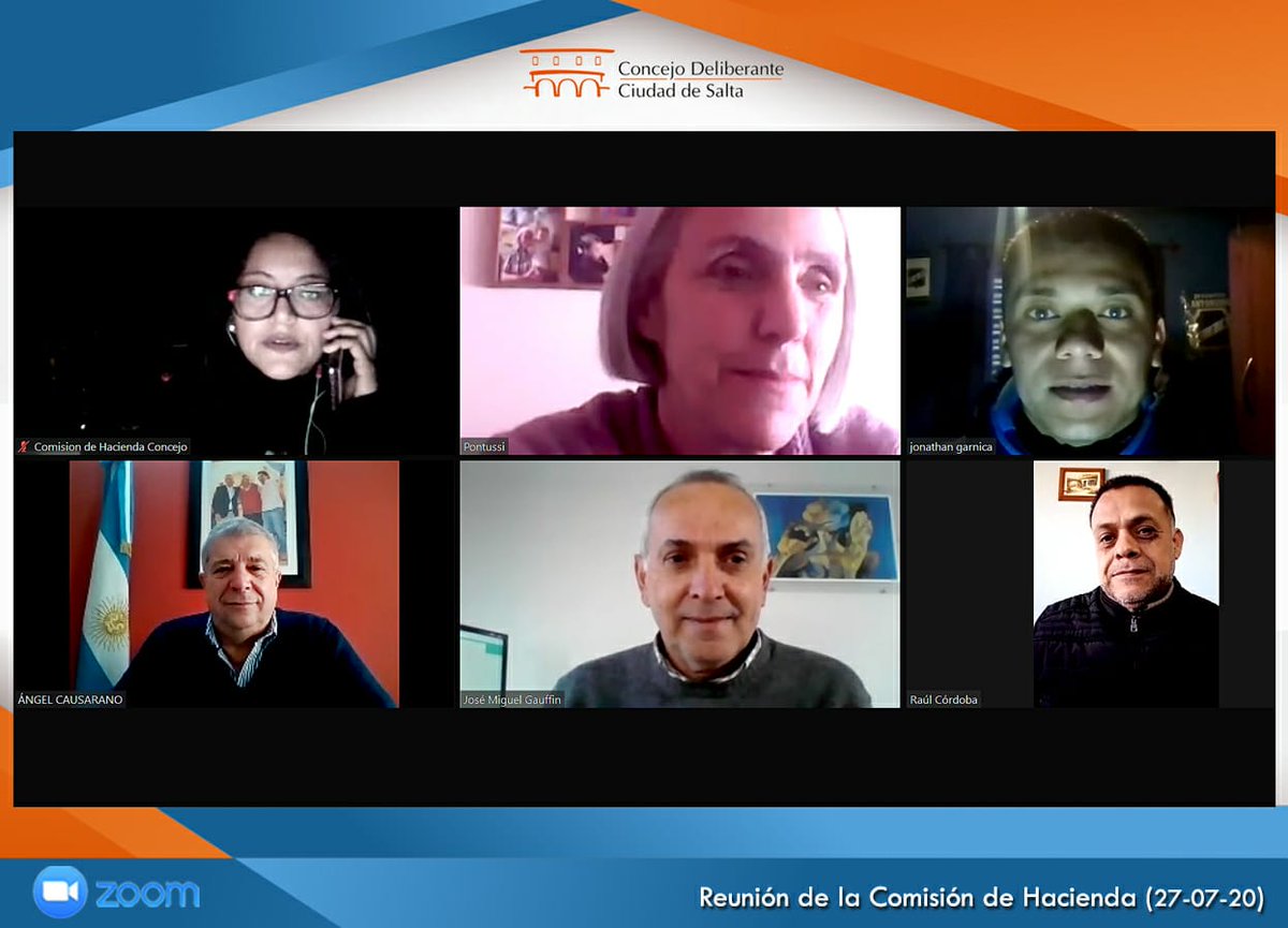 ConcejoSalta's tweet photo. #ComisionesPermanentes|
En Comisión de #Hacienda, bajo plataforma virtual, concejales analizan diversos expedientes ingresados al espacio de trabajo. https://t.co/ZIEggxaNVi