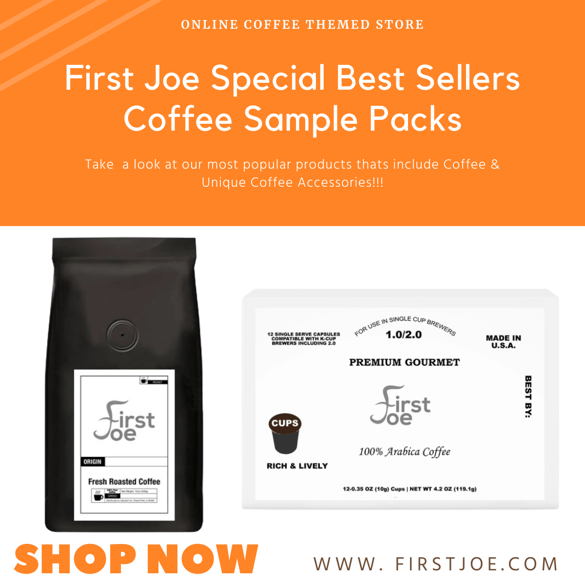A premium blend single serve coffee we call 'Original Roast'.

Take a look at some of our most popular novelty coffee mugs, spoon and more!

Visit our Store: firstjoe.com
#coffee #lover #gifts #store #mugs #spoons #Fashion #tshirts #Tees #Coffeelovers #coffeeshirts