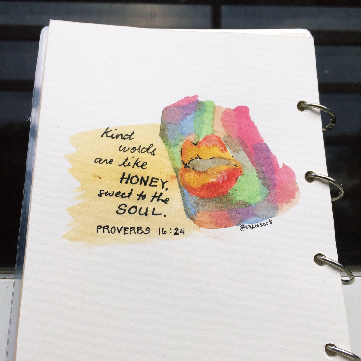 cyamsters's tweet photo. Kind words are like honey, sweet to the soul
Proverbs 16:24
#VOTD https://t.co/5D4SSPWNy6