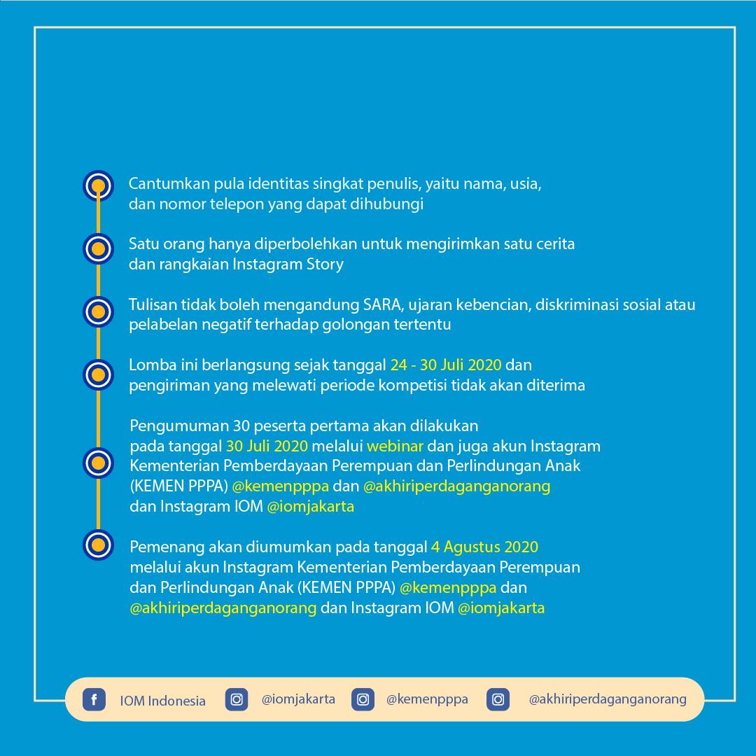kpp_pa's tweet photo. Simak yuk syarat dan ketentuannya pada infografis.
⠀
#WDATIP2020 #3HariBercerita #IoM #KemenPPPA https://t.co/iaWX2OFCPH