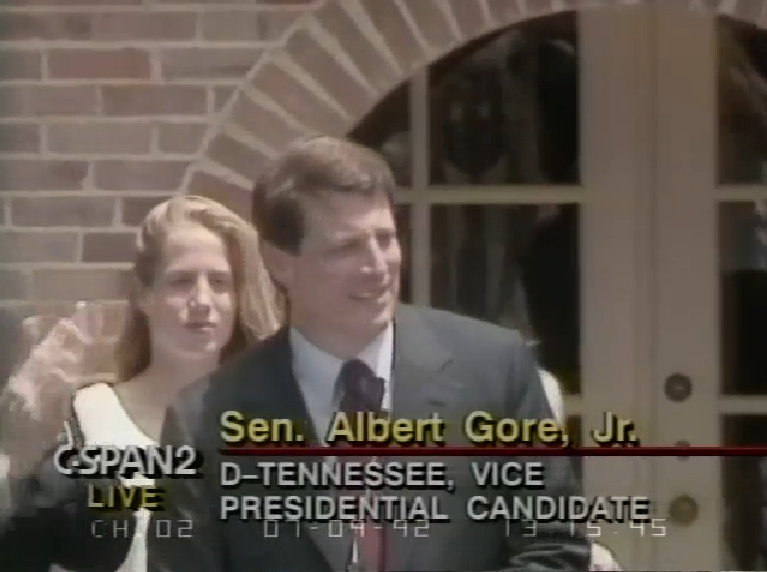 1992 (D): "Besides knowing more about subjects that we'd have to deal with if elected, Al understood Congress and the Washington culture far better than I did." -- Bill Clinton on selecting Al Gore