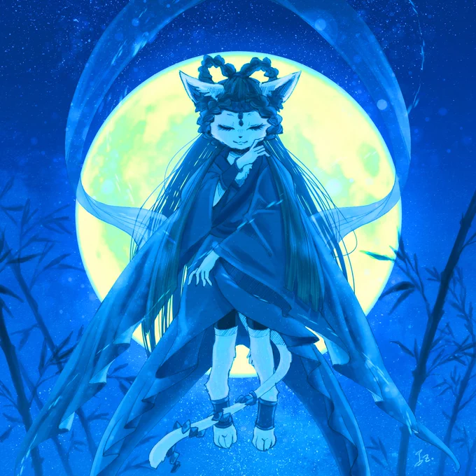 #絵を彩度100にすると超派手 うちゅう の ほうそく が みだれる!(いまいちでした) 