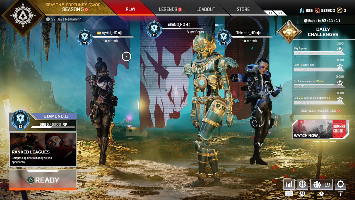 HIDEXAGENCY's tweet photo. Aye Shouts out to the boys Thirteen & @Ayzful HD on the grind goin’ UP crazy RP tonight! I str8 ninja’d their lobby and sk8’d @RogueWraith_ 😂 lol this was hours ago bro they probly D1 rn no cap 🧢 #ApexLegends #TheseBoysAintFNAround #BigComeUp #ThirteenWeSeeYou #AyzLitty #_HD https://t.co/xM7FxFdeXG