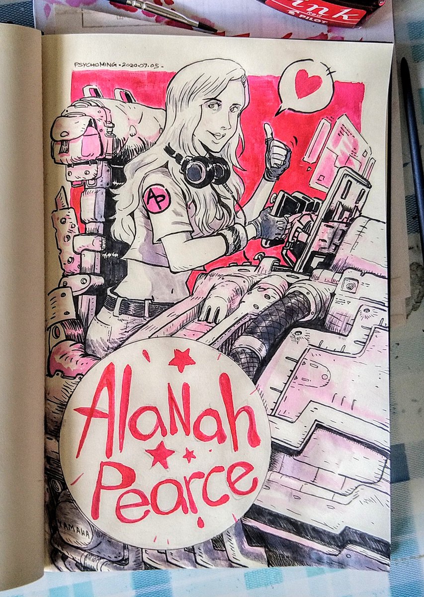 psycho_ming's tweet photo. Did a fan-art of Alanah Pearce recently. Honestly, I don't tweet much. But hope to start 😊 @Charalanahzard https://t.co/qs5zk8Efrk