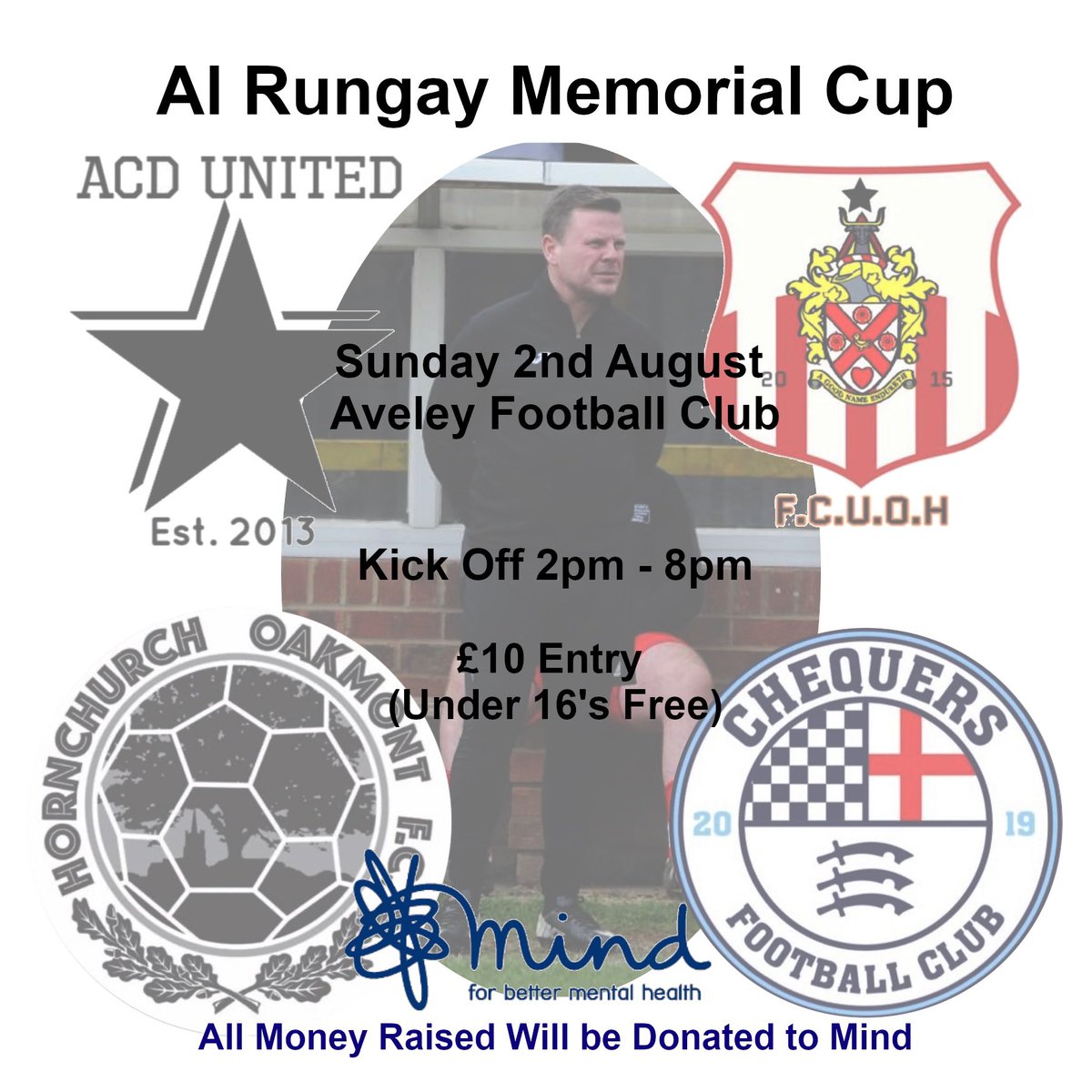 6 days to go, preparation for this tournament is basically done. Would like to say a massive thank you to <a href="/BandDRefs/">B&D Ref Society</a> for sorting us an official for the day for what is going to be a great day for a great cause in <a href="/MindCharity/">Mind</a> and for a great man in The Gaffer Al Rungay. ⚽️❤️