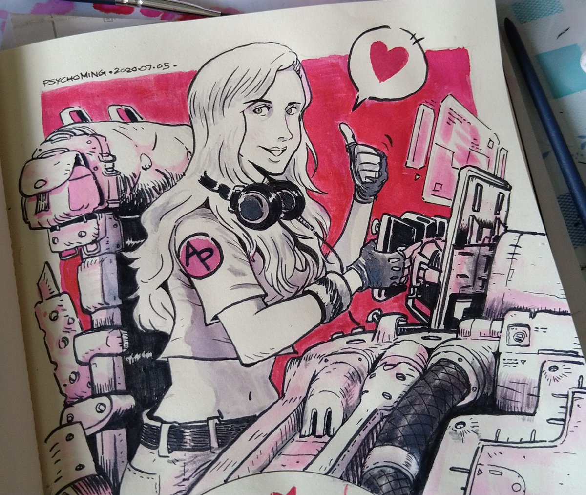 psycho_ming's tweet photo. Here is a closer look of the Alanah Pearce's fan-art I did. @Charalanahzard https://t.co/lhdW3e0pZE