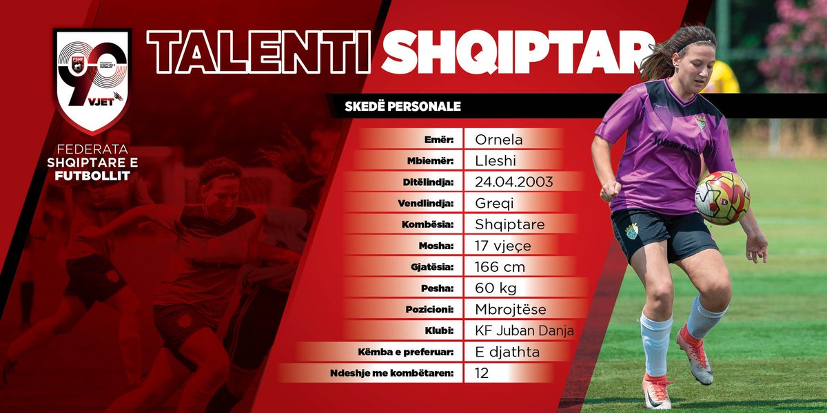 FSHForg's tweet photo. #OrnelaLleshi: ⚽️, e ardhmja ime! Vlerësoj nismën e #FSHF🇦🇱
📰 e plotë👉https://t.co/BCR50lKCoi
#JubanDanja #Femrat #WePlayStrong https://t.co/2tNPmaKfb8