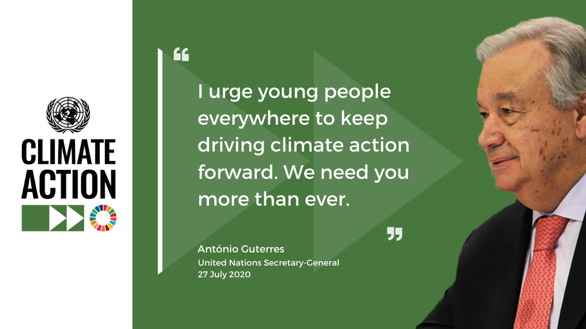 UNGeneva's tweet photo. “We're in a climate emergency. 

We don't have the luxury of time.

I urge young people everywhere to keep driving #ClimateAction forward.

We need you more than ever.”

@UN chief @antonioguterres is launching his Youth Advisory Group on Climate Change: https://t.co/BASH6XWarR https://t.co/6B2bSaXd0s