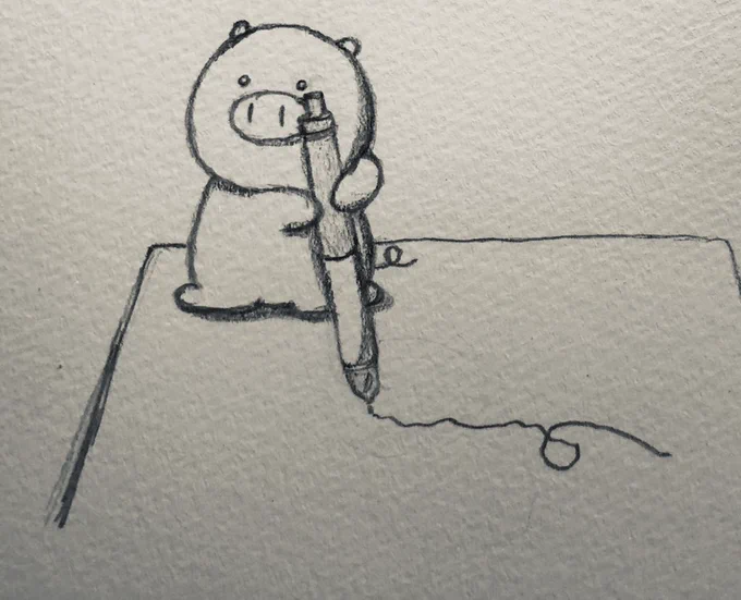 【しましまウェーブ】

素朴ぶたさん
「♬揺れたり震えたりした線で…あ。」

落書きしているのを見つかってしまった素朴ぶたさん✏️

#落書き #イラスト #ぶた 