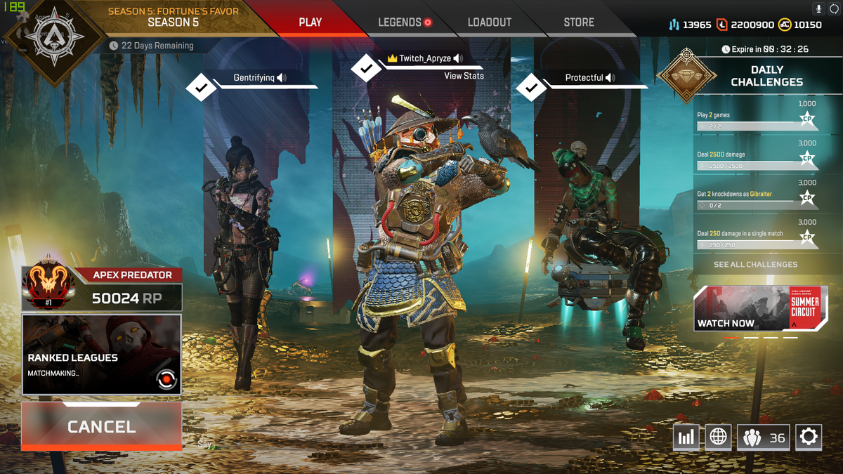 Apryze_'s tweet photo. Got the lil 50k on the hound #playapex https://t.co/zWPNl6QQyB