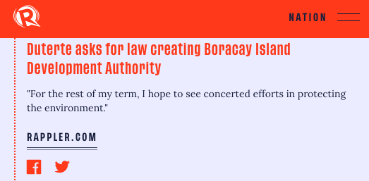 President Duterte asks for law creating Boracay Island Development Authority #SONA2020  https://rappler.com/nation/updates-duterte-state-of-the-nation-address-2020