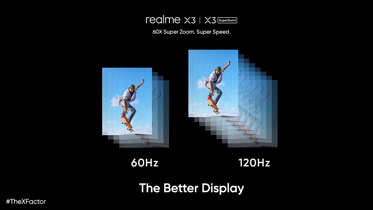 MadhavSheth1's tweet image. You have to experience the 120Hz Display of #realmeX3 &amp;amp; #realmeX3SuperZoom to understand how it sets a new benchmark. Super Smooth! 

You can try it at any #realme retail store. #TheXFactor