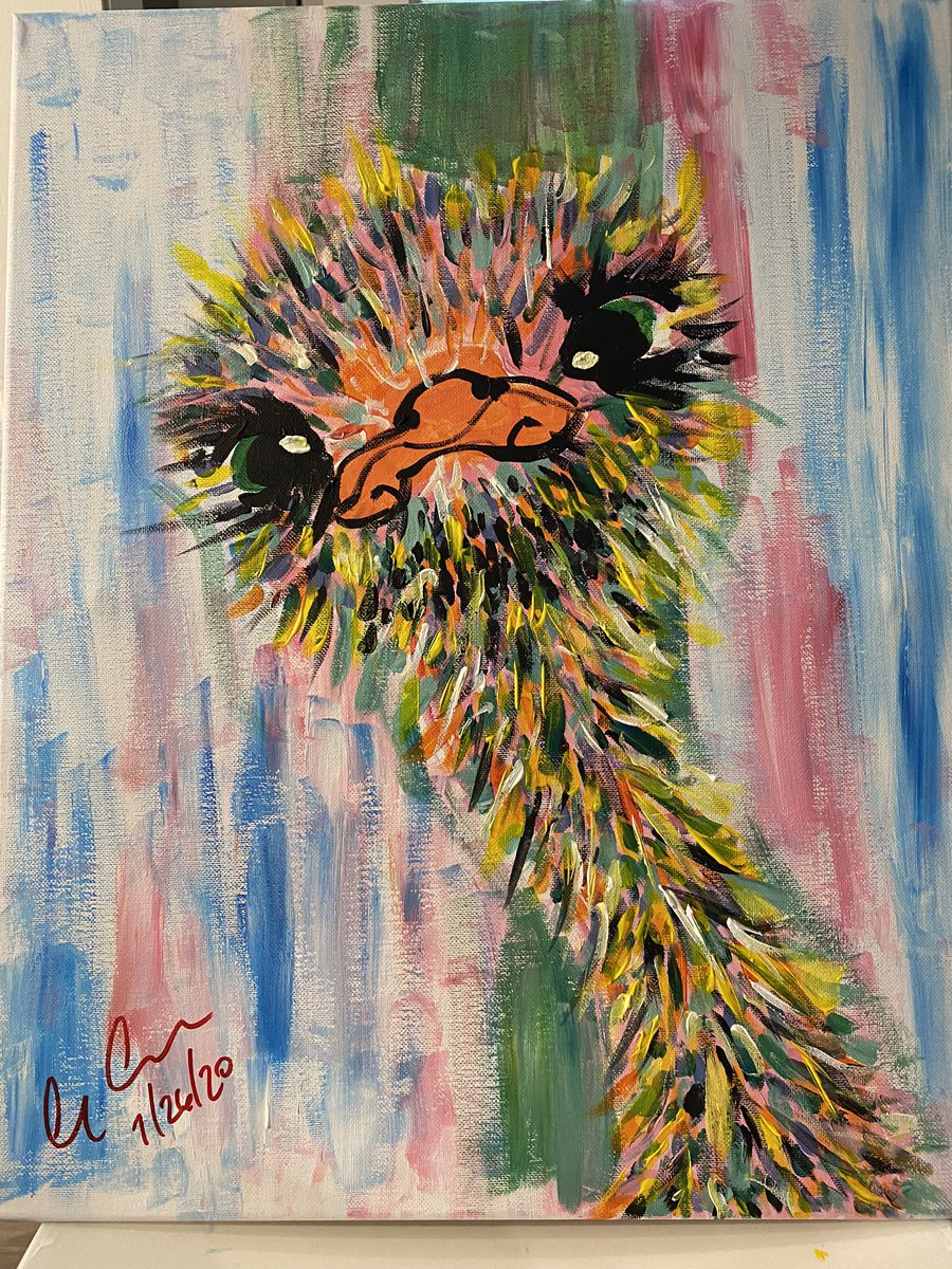 ecoffie's tweet photo. Thanks #yaymaker for putting on the paint event last night. Here’s my final production. Very easy process to follow. https://t.co/VvQYt7ykjz