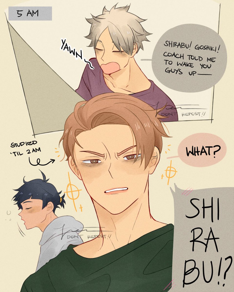 Shirabu's bedhead
(inspired by @eir0p1 's shirabu drawing hdhxjx)

#haikyuu #haikyuufanart 