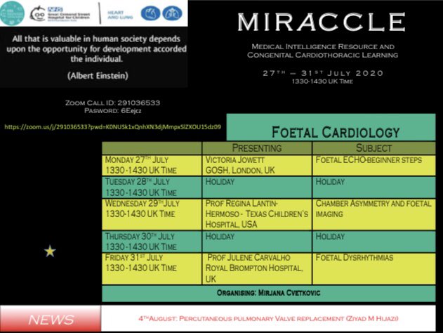 GOSH_PGME's tweet photo. Lots of exciting #MIRACCLE lectures coming up this week! See the timetable and log in information below ⬇️ #MedEd https://t.co/WjhHEDe2sa