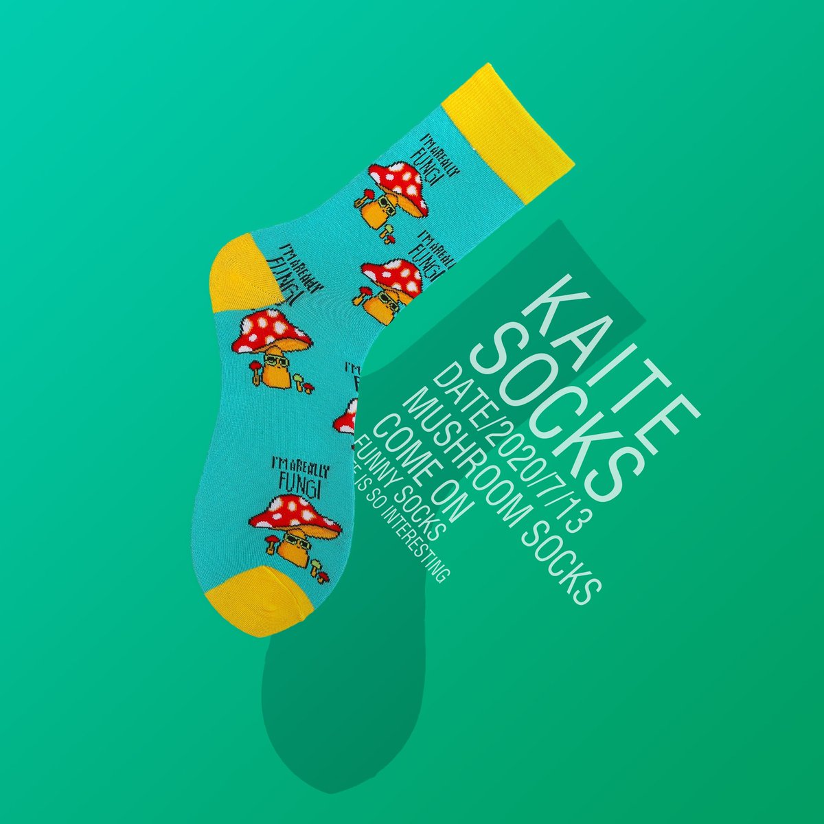 The combination of yellow and blue, plus red mushrooms, the overall is very harmonious, and it looks very nice with jeans, you should really try it.#socks
kaitesocks.com