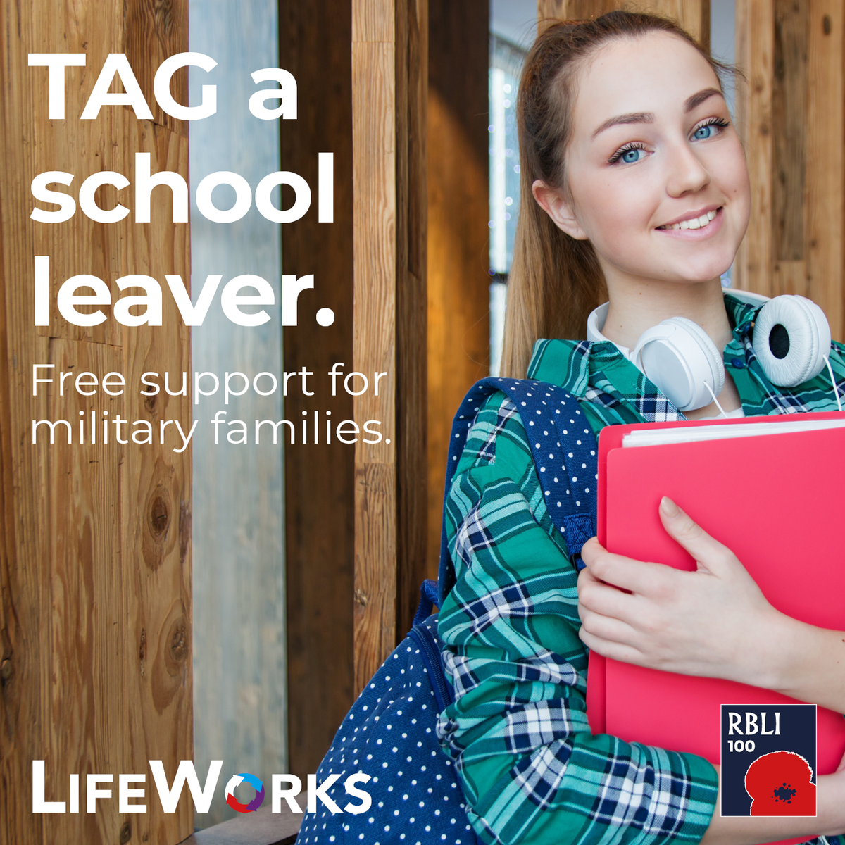 RBLI_LWF's tweet image. If you know someone who is part of a military family and has recently left school - we're here to help guide them through their next steps. Call 0800 319 6844 or email lifeworks@rbli.co.uk to set up a 1-2-1 session @Soldierscharity @SSAFA