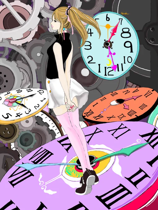 時間と共に生きている
#イラスト
#イラスト好きさんと繋がりたい
#初夏の創作クラスタフォロー祭り 
#オリジナルイラスト
#絵描きさんと繋がりたい
#kagoshima_art 