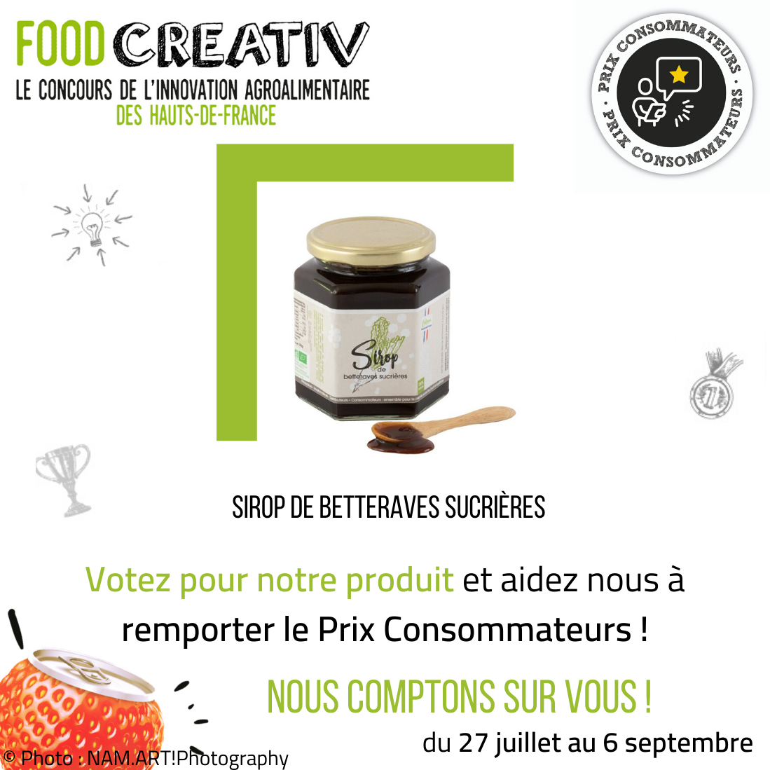 bioHDF's tweet photo. Votez pour que notre #sucre de #betteraves #bio, #local et #équitable ait une chance de remporter le "Prix Consommateurs" du concours #foodcreativ ! RDV sur https://t.co/hZ5UDX51wN, 1 vote possible par jour ! #inbeetrootwetrust https://t.co/eE5qTZYHT4
