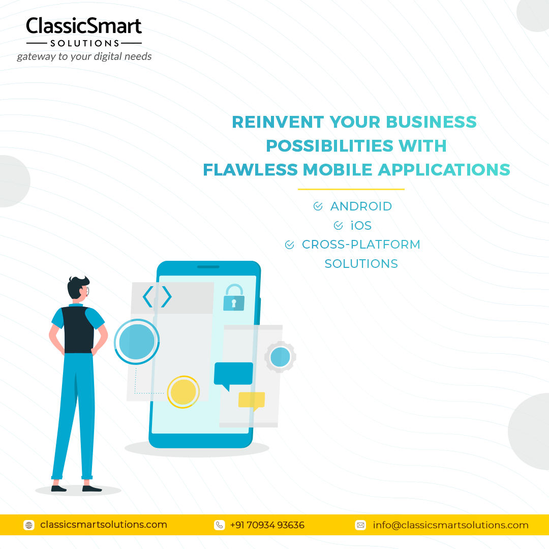 classicsmart9's tweet image. Create a Flawless App that can Enhance or Streamline your Business
#Android
#iOS
#crossplatformsolutions

Visit at classicsmartsolutions.com or Whatsapp us at +91 70934 93636

#mobileapplication #mobileappdevelopment  #mobileappmarketing #mobileresponsive #ecommercewebsite