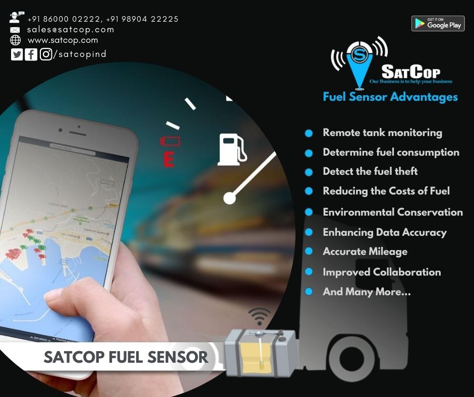 Satcop fuel tank monitoring systems allow you and the operators to escalate their operational effectiveness by real time tracking of key metrics involved in crucial decisions.

#satcop #satcopindia  #FuelSensor #RealTimeTracking #FuelMonitoring #Telematics #FuelMonitoringSystem