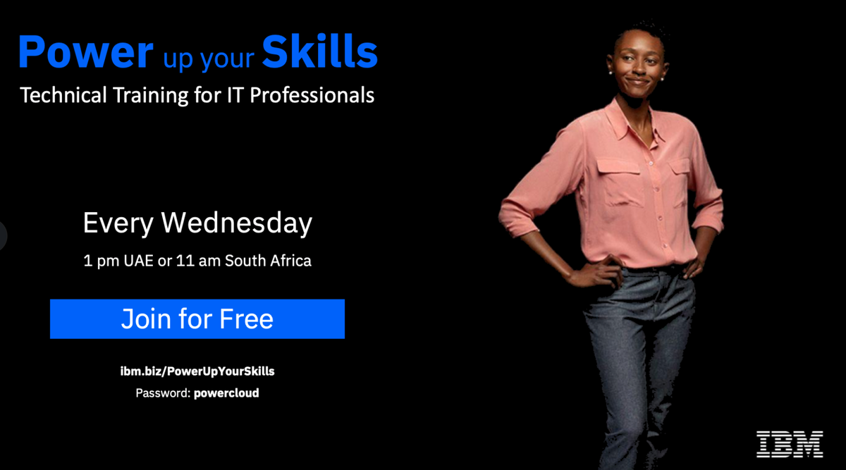 Power Talks focus on sessions including #Cloud, #AI, &amp; #CyberResiliency (#Availability, #Performance, &amp; #Security).

Week 2 - Building a robust Highly Available Power #Cloud Solution

ibm.biz/powertalks 
password: powertalks

#power9 #powersystems #skill #usecases #demo