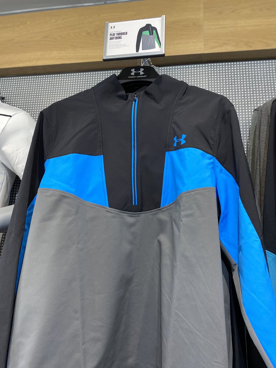 HartfordGolfC's tweet photo. Play through anything.....the perfect mid layer for a damp day like today - @UnderArmour #Storm #Windstrike 1/4 zip pullover, when the weather’s bad this top could save your round! ⛳️☔️ https://t.co/WL0tHsUNYx
