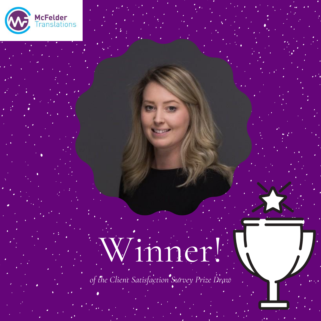 McFelder's tweet photo. And the winner is....

Philippa Anderson! 

Philippa is the lucky winner from our Client Satisfaction Survey prize draw 🏆 https://t.co/Dhqv3H1Zuw