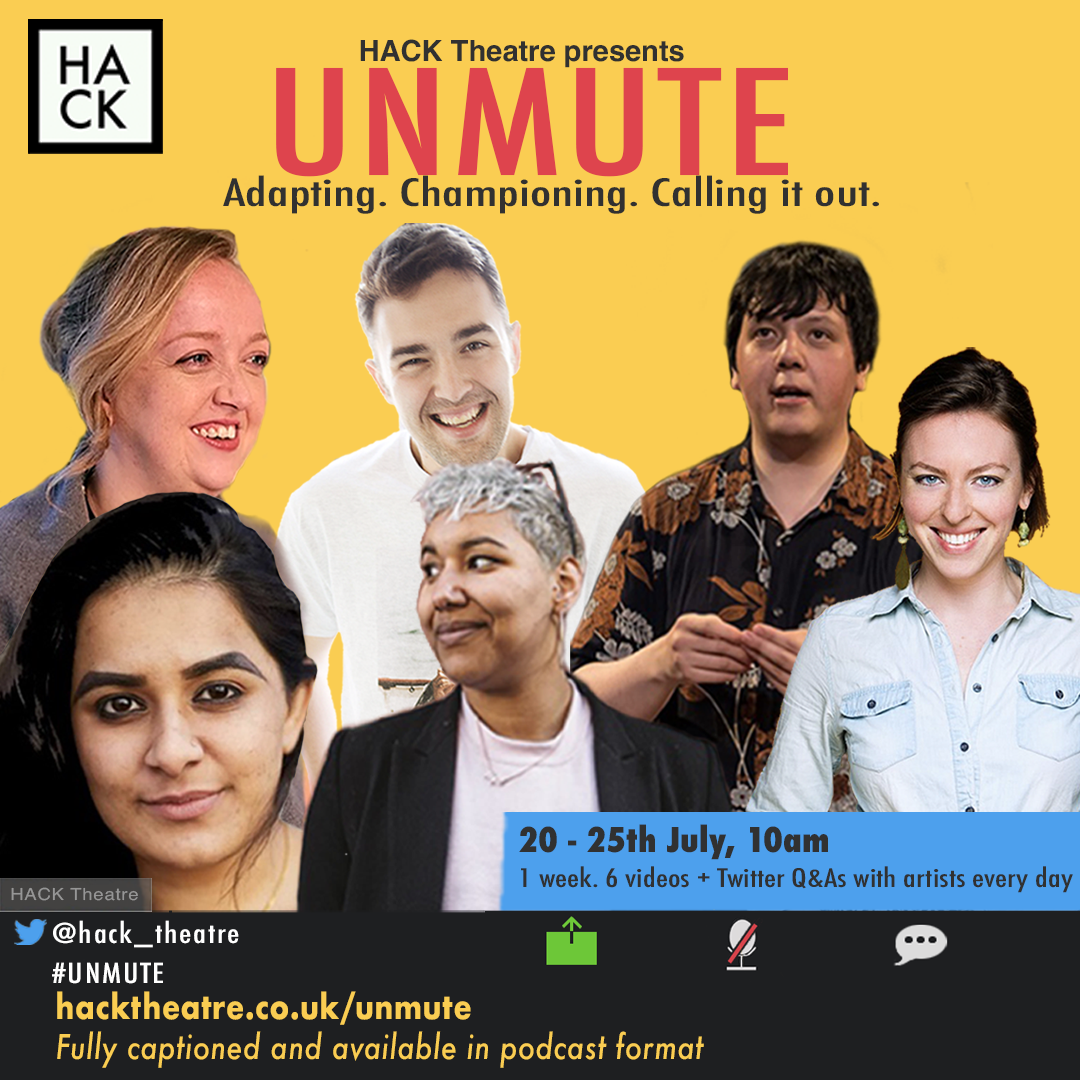 With the support of <a href="/ace_national/">Arts Council England</a>, all #UNMUTE episodes can now be accessed as fully captioned videos and podcasts from hacktheatre.co.uk/unmute

Please get in touch if you would find it helpful to have these in a different format!

#UNMUTE