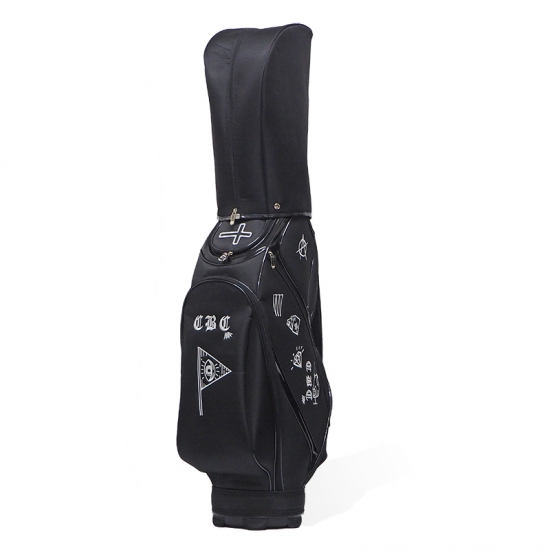 CenturionBoyz's tweet photo. 【マットな質感とエナメルのコントラストが上品な印象のキャディバッグ。】
◆CADDIE BAG
CODE : CBC-013
SIZE：47インチ対応 
COLOR：BLK
MATERIAL : ポリエステル、エナメル
#centurionboyzclub #cbcgolf #caddiebag #ak69 
Online Shop ↓↓↓
https://t.co/urZQIvpuKe https://t.co/fgGR9fbogU