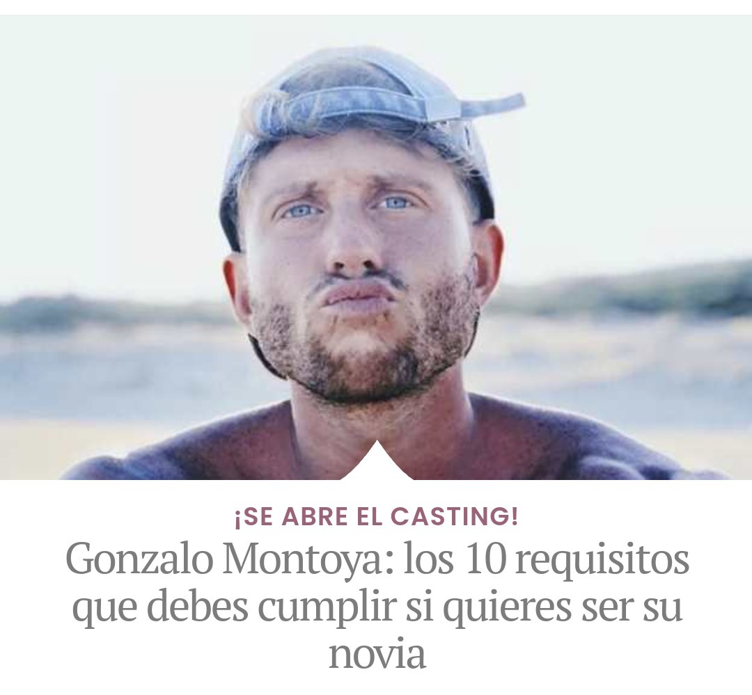 ¿Requisitos, casting?
Otro que crée que nuestra aspiración en la vida es servir a un hombre.
Anda y vete a tomar por culo, atontao. 
#ComemeLaFlor