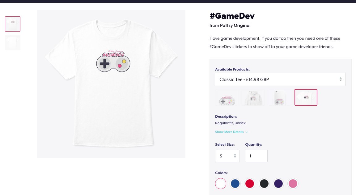 Tyler_Potts_'s tweet photo. Get your Pottsy Original #GameDev Die Cut sticker, Hoodie, Phone Case or Tee today!

If you'd like this design on a cap then let me know! :)
https://t.co/vgR7tRA42b https://t.co/rpViyUcdR6