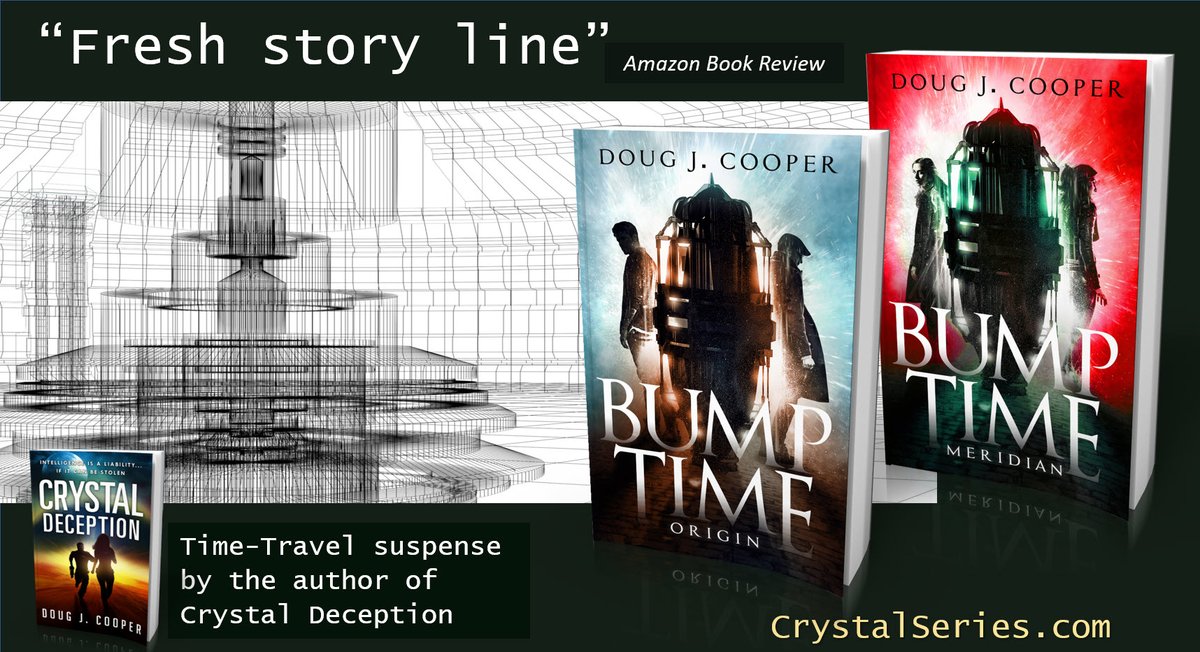 Can he save her? Can they save themselves? BUMP TIME ORIGIN Time-travel Suspense by the author of Crystal Deception Amazon: amazon.com/gp/product/B07… Author Page: crystalseries.com #timetravel #ian1 Kindle
