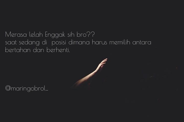 maringobrol1's tweet photo. Ada yang samaan gak bro??
.
.
.
follow @maringobrol1 
.
.
.
#quoteoftheday #quotes #quote #quotesaboutlife #motivation #MotivationalQuotes #quotesdaily #katakata #quotesindonesia #Instagram #quotestagram #quotessemesta https://t.co/95xnDTX98C