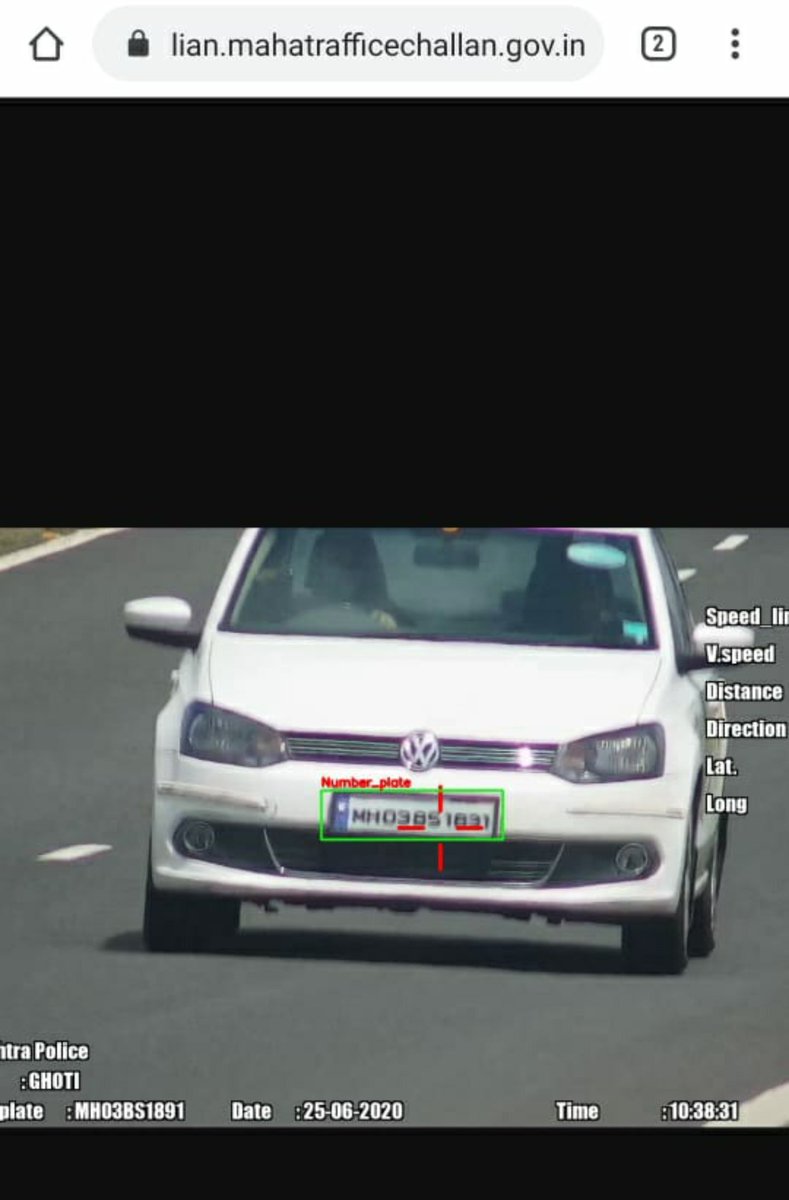 raghavramadoss's tweet photo. @MumbaiPolice I got a wrong fine for over speeding, the image proof shows that it's not my car, i have a White Maruti Dezire but the image in the website shows A Volkswagen kindly look into this matter and do the needful. Thank you. @MumbaiPolice @mtptraffic @CPMumbaiPolice https://t.co/inAVJcseof