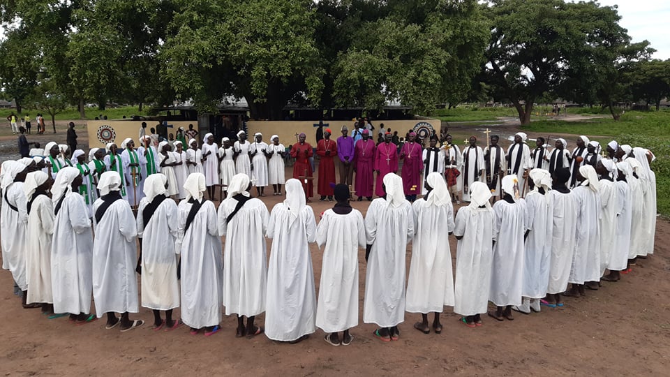 SsdChurch's tweet photo. New Archbishop of the Province of Western South Sudan appointed. His Grace Most Rev. John Achuei Ater(left bottom) is the diocesan bishop of the Anglican Diocese of Akot in Western Province. https://t.co/4j2YDBN4n2