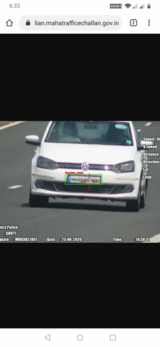 raghavramadoss's tweet photo. I got a wrong fine for over speeding, but the image proof shows that it's not my car, i have a White Maruti Dezire but the image in the website shows A Volkswagen kindly look into this matter and do the needful. Thank you. @MumbaiPolice @mtptraffic @CPMumbaiPolice https://t.co/bbPXULEl7j