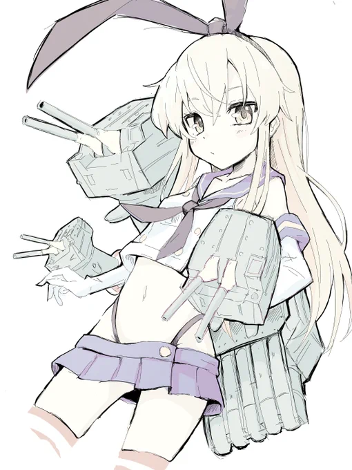 島風描こうとするたび、このこ描くのむずい…ってなってるんだけどみんなはどう 