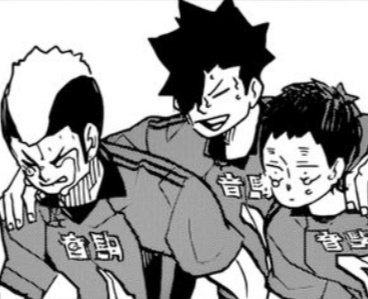Just Kuroo putting his arms around his juniors ? 