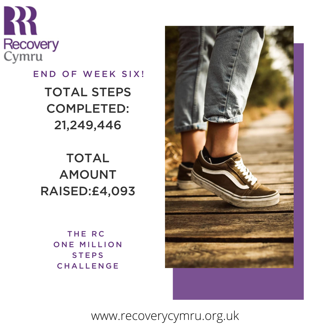 RecoveryCymru's tweet photo. Thank you to all our Million steppers!! We are nearly at the half way mark and continue to step together!! We can do this! :)
One Million Steps #helpourcharities #mymillionsteps #dogoodfeelgood #charitychallenge #millionstepschallenge #fundraising #community #keepfitwithRC https://t.co/IRYjIi6OzM