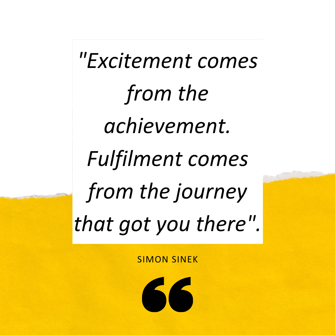 TheRussPartners's tweet image. A quote by one of our favourite speakers, Simon Sinek. Can we remember to focus on the quality of the process which in turn will bring true, lasting fulfilment? #quoteoftheday