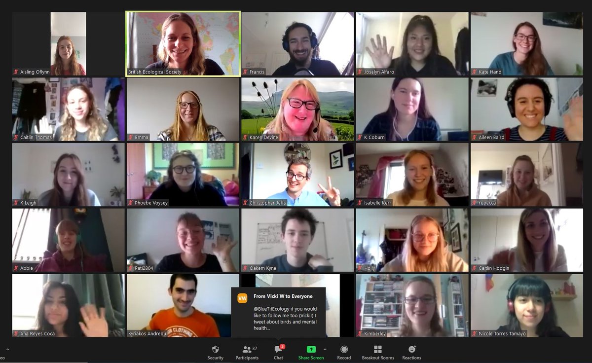 BES_careers's tweet photo. And #BESUG20 has begun! So excited for our week full of ecology, careers, networking field work and fun. Our first online @BritishEcolSoc undergraduate Summer School ever! 🌿 https://t.co/Ru51ZwSmjV
