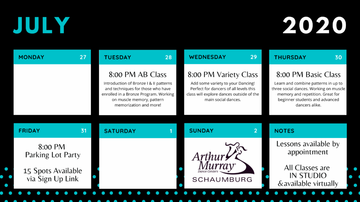 AMSchaumburg's tweet photo. Join us for our first "Just Schaumburg Ball" &amp; Check out what's happening at the studio this week! #amburg #arthurmurray https://t.co/qRf0vtfBNH https://t.co/xyqV2Abxgn