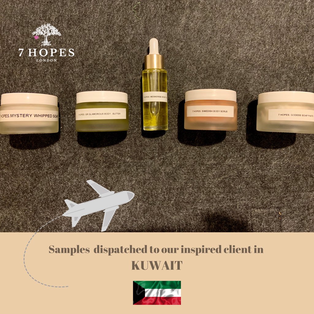 HopesLtd's tweet image. 💃Luxurious fine fragrance skincare range samples developed and dispatched to our client in KUWAIT 🇰🇼!.
.
.
.
#skincaredevelopment #skincaredeveloper #formulation #bespokeskincare #finefragrance #kuwait #gulf #gcc #7hopeslondon