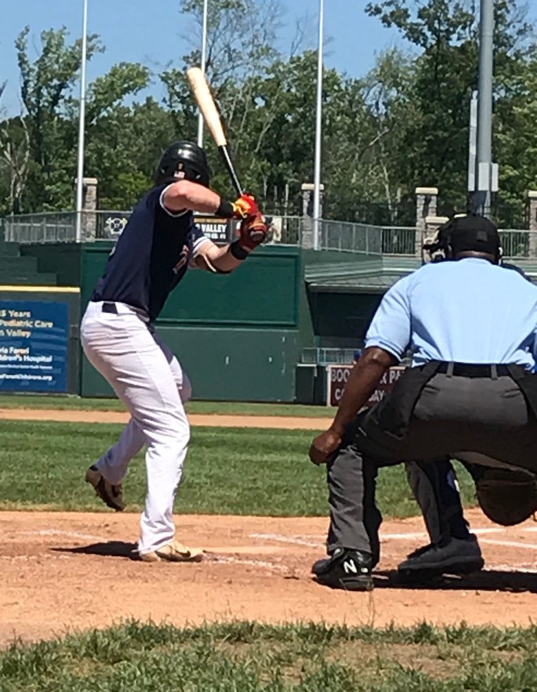 Congratulations to <a href="/ajwright07/">AJ Wright</a> on a fast start to his pro career with the Skylands Cardinals. 1st pro AB was a grand slam! #ProDawgs