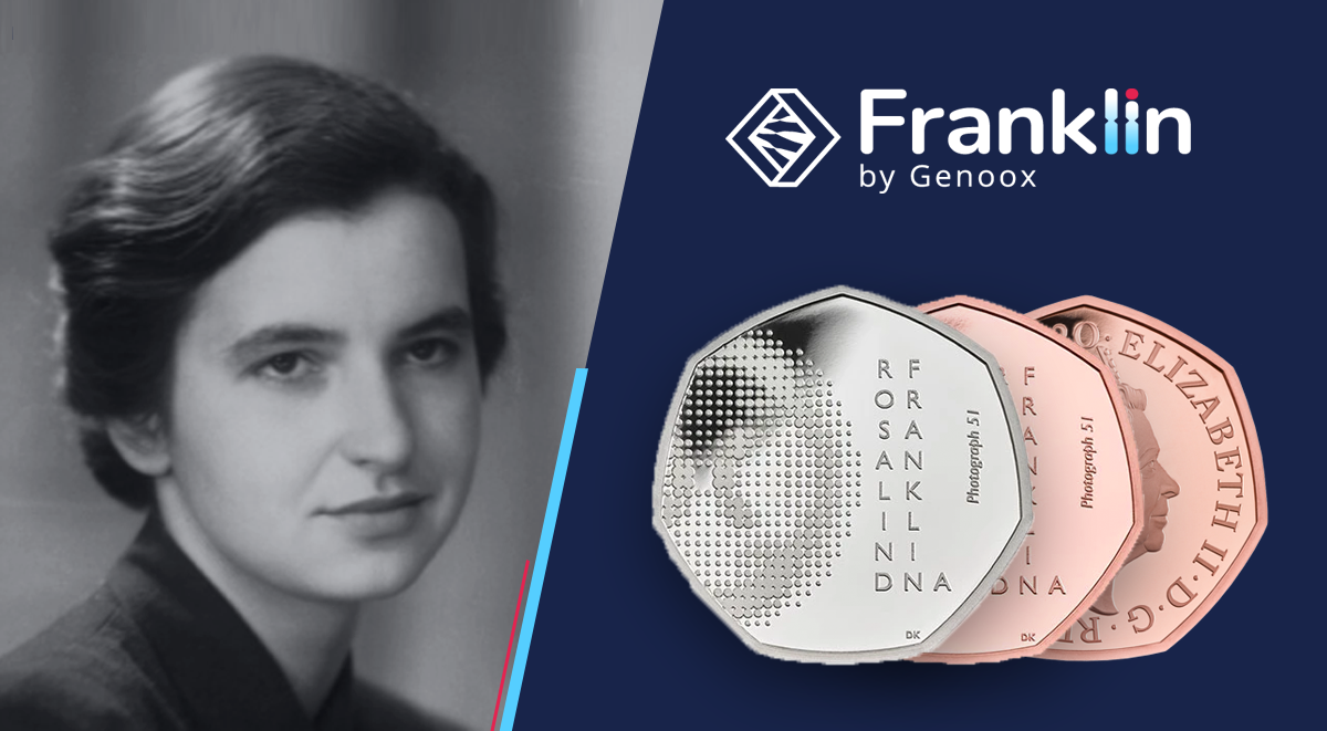 Genoox is thrilled to learn that the Royal Mint marks Rosalind Franklin 100th birthday with a commemorative 50p coin, checkout of free VCF analysis tool "Franklin" which helps us keep a constant reminder of Franklin's unacknowledged achievement 
bit.ly/3gh24jj