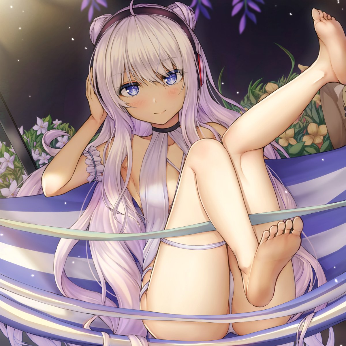 ル・マラン(アズールレーン) 「暑い季節は水着でも描こうと思いながらのル・マランの落書き。#アズールレーン 」|buranのイラスト